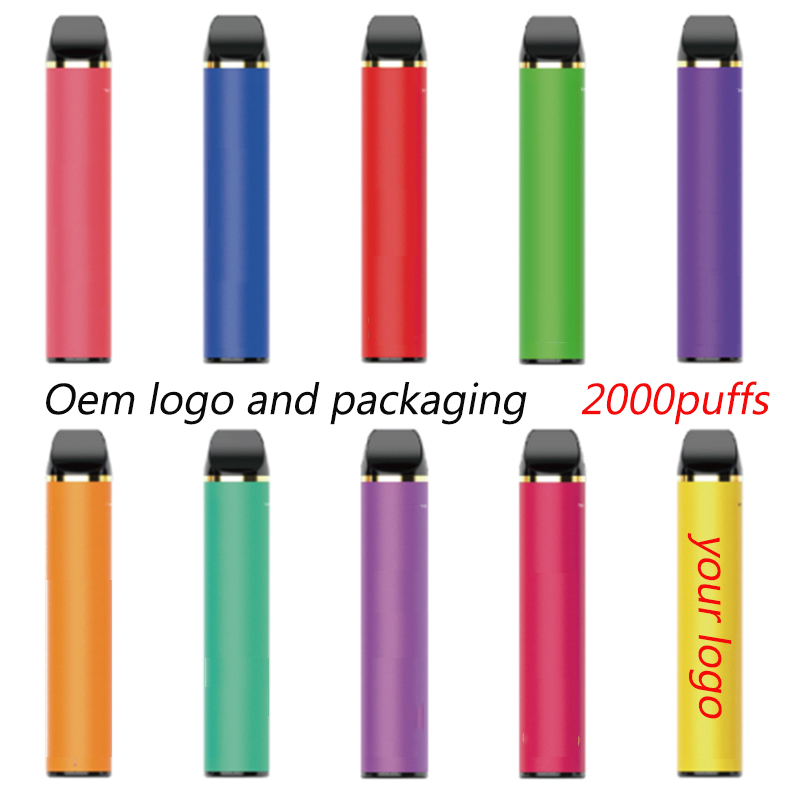 OEM jednorázové vape pero zakázkové logo přizpůsobené jednorázové cigarety